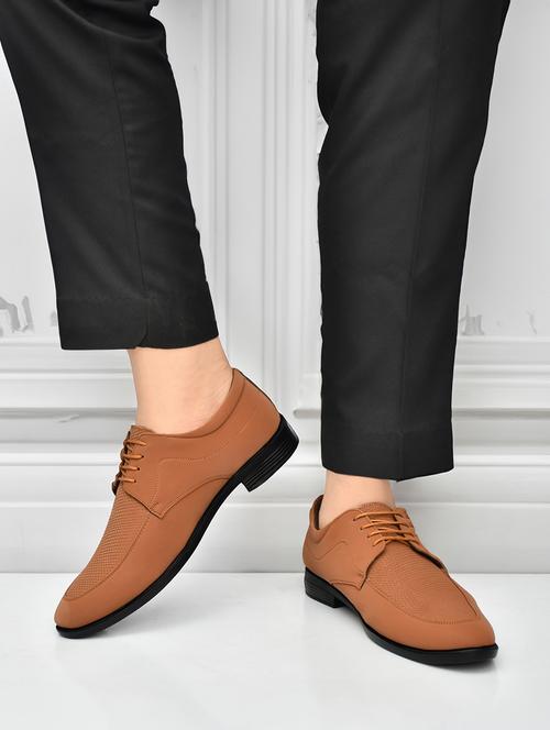 men tan lace-up derby - 22146137 - Very Small Image - 1
