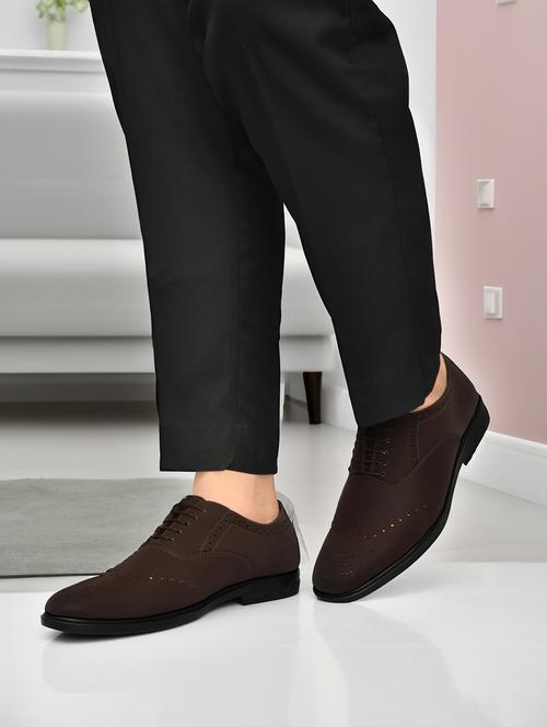 men brown lace-up brouge - 22146139 - Very Small Image - 1