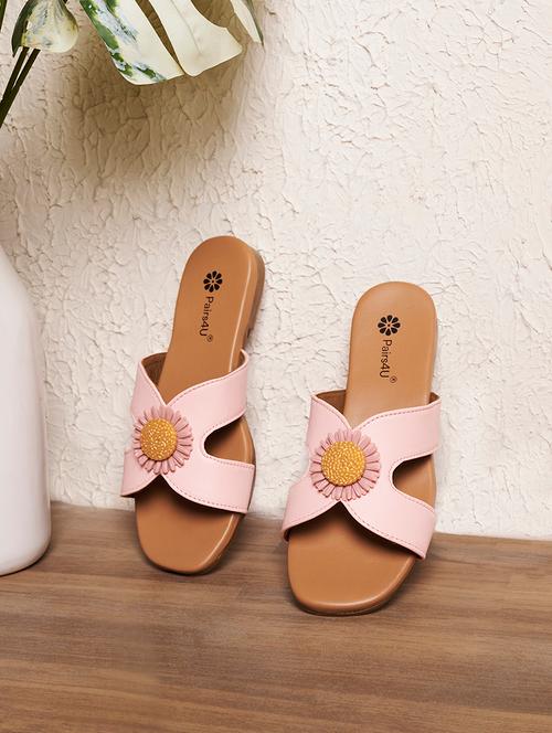 women pink slip on sandal - 22146574 - Very Small Image - 1