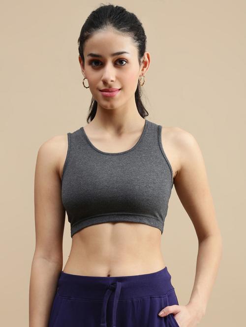 women solid sleeveless crop top - 22146897 - Very Small Image - 1