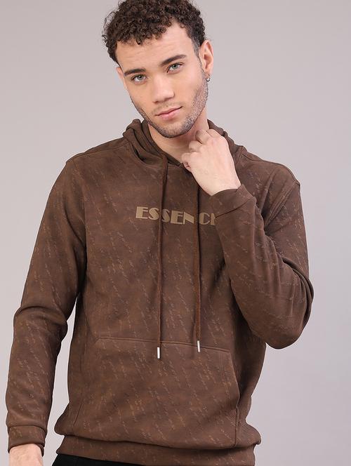 men printed long sleeve hooded sweatshirt - 22155251 - Very Small Image - 1