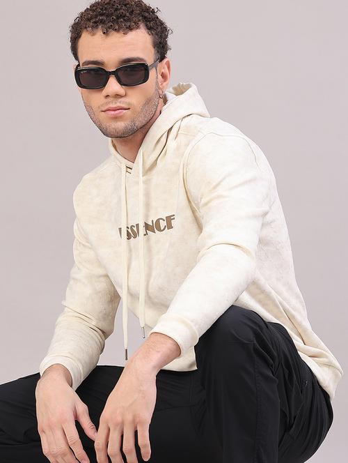 men printed long sleeve hooded sweatshirt - 22155253 - Very Small Image - 1