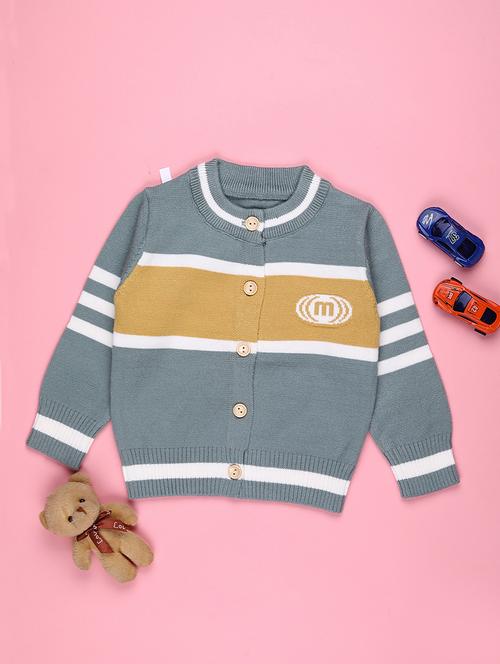 boys color blocked long sleeve sweater - 22155351 - Very Small Image - 1