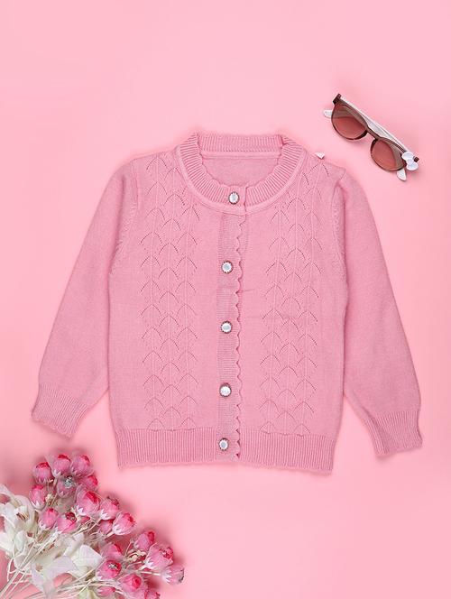 girls self designed long sleeve cardigan - 22155396 - Very Small Image - 1