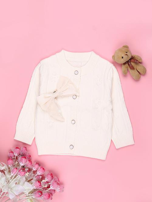 girls self designed long sleeve cardigan - 22155418 - Very Small Image - 1