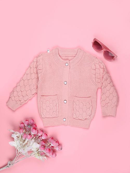 girls self designed long sleeve cardigan - 22155428 - Very Small Image - 1