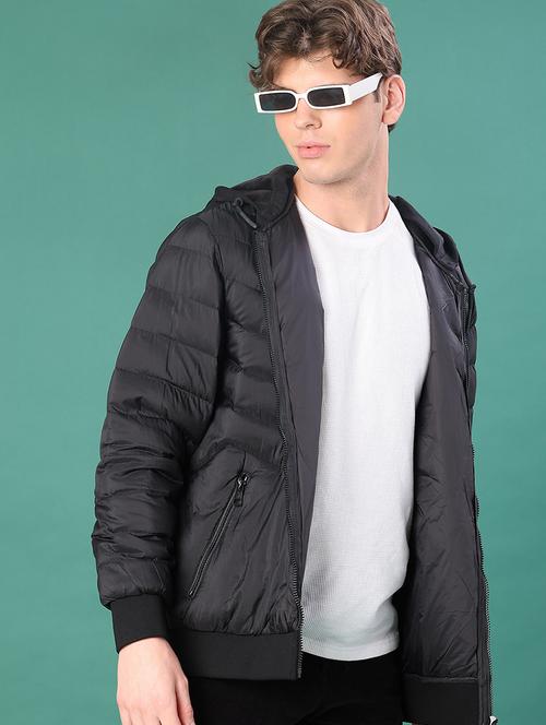 men solid long sleeve puffer jacket - 22155475 - Very Small Image - 1