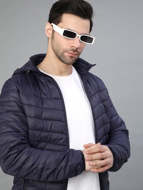 men solid long sleeve puffer jacket - 22155768 - Very Small Image - 1