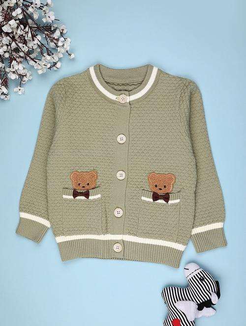 boys self design long sleeve sweater - 22156846 - Very Small Image - 1