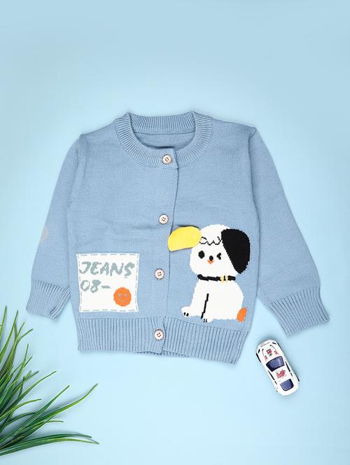 boys self design long sleeve sweater - 22156890 - Very Small Image - 1