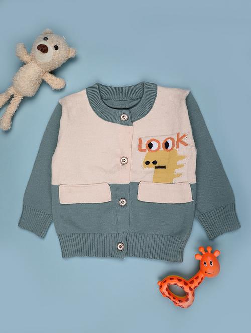 boys self design long sleeve sweater - 22156898 - Very Small Image - 1