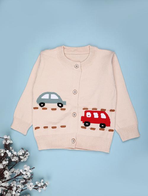 boys self design long sleeve sweater - 22156902 - Very Small Image - 1