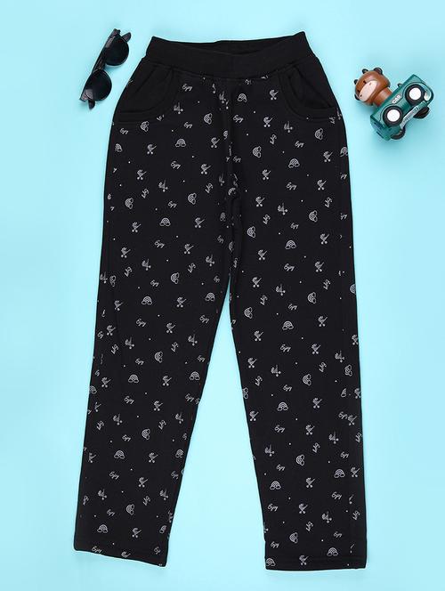 girls printed mid rise track pant - 22157135 - Very Small Image - 1