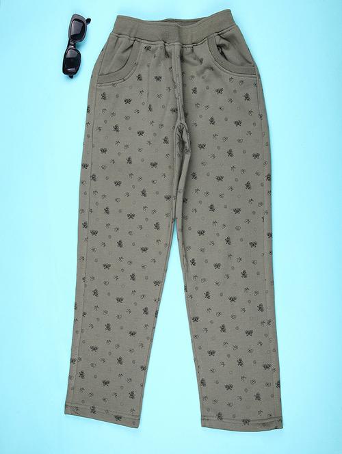 girls printed mid rise track pant - 22157168 - Very Small Image - 1