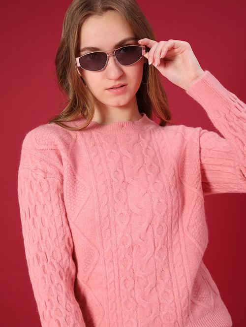 women self designed long sleeve pullover - 22157199 - Very Small Image - 1