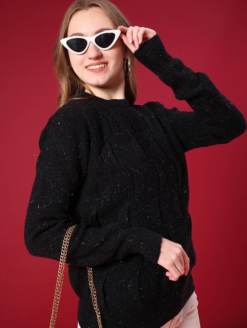 women self designed long sleeve pullover - 22157257 - Very Small Image - 1