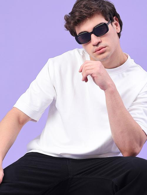 men solid short sleeve oversized t-shirt - 22158190 - Very Small Image - 1