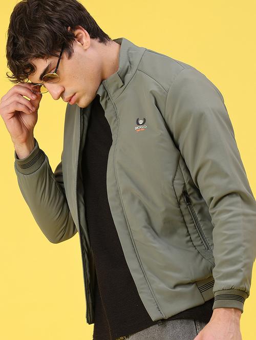 men solid long sleeve puffer jacket - 22158579 - Very Small Image - 1