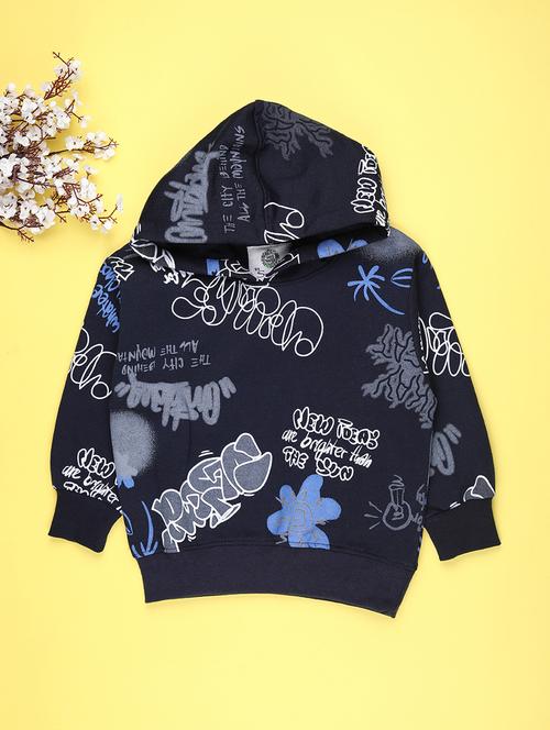 boys printed long sleeve hooded sweatshirt - 22159534 - Very Small Image - 1