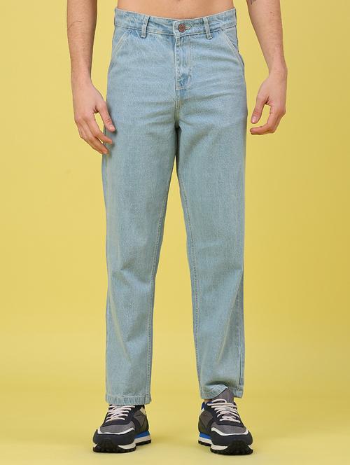 men plain mid rise full length straight jeans - 22159539 - Very Small Image - 1