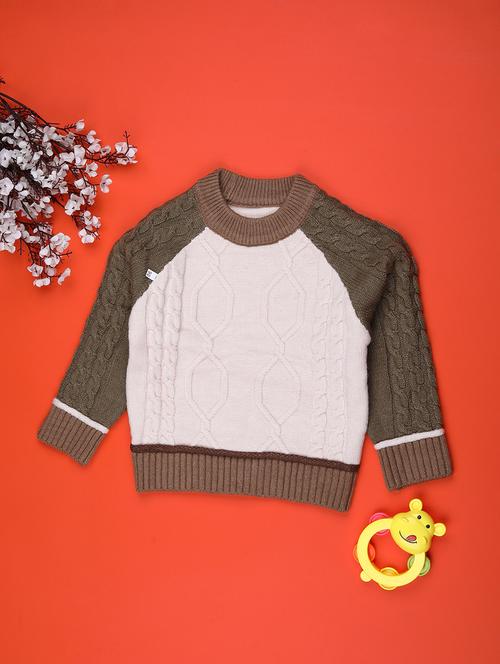 boys self design long sleeve sweater - 22159588 - Very Small Image - 1
