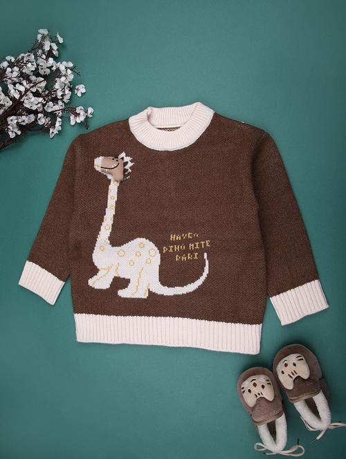 boys self design long sleeve sweater - 22159593 - Very Small Image - 1