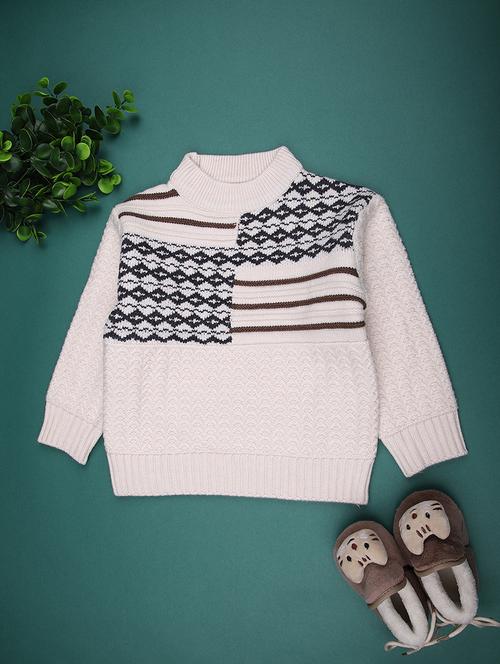 boys self design long sleeve sweater - 22159595 - Very Small Image - 1