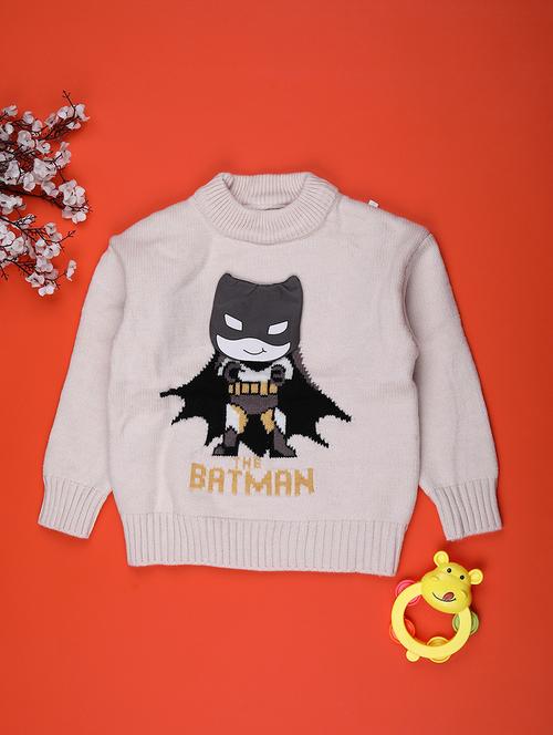 boys self design long sleeve sweater - 22159601 - Very Small Image - 1
