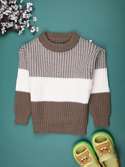 boys self design long sleeve sweater - 22159626 - Very Small Image - 1