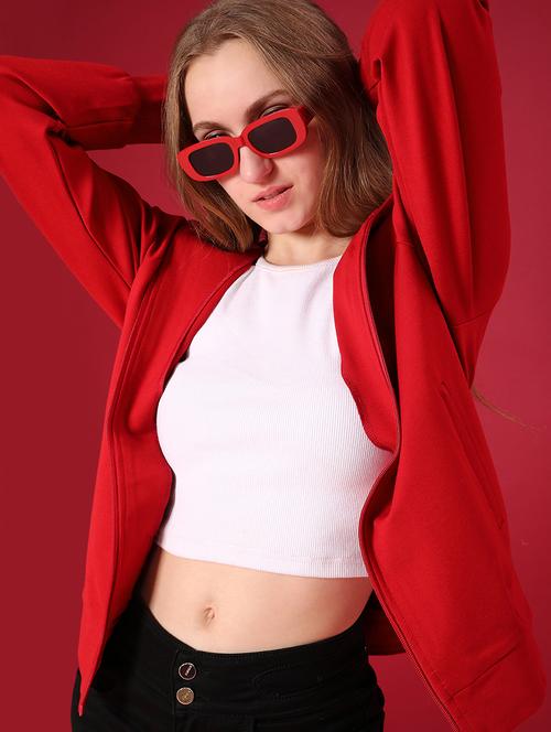 women solid long sleeve regular jacket - 22159799 - Very Small Image - 1