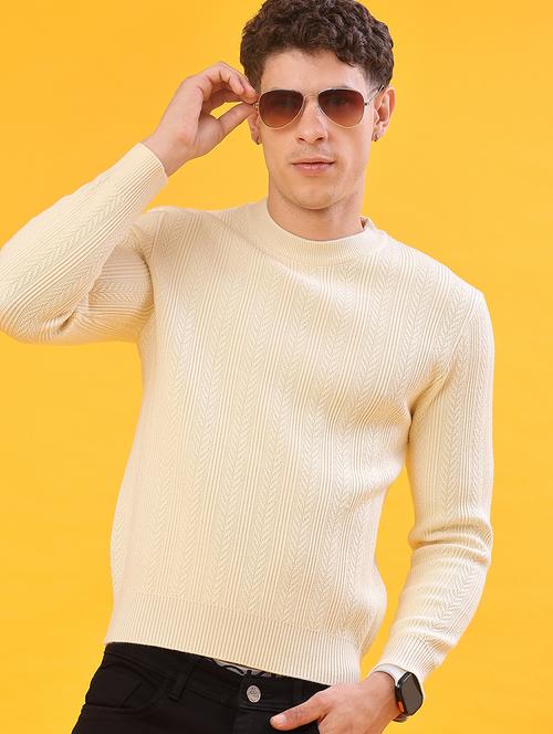 men self design long sleeve regular fit pullover  - 22160838 - Very Small Image - 1