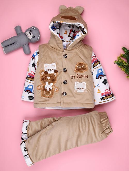 boys solid hooded full length set - 22165684 - Very Small Image - 1