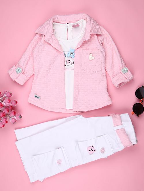 girls printed full length co-ord set - 22166219 - Very Small Image - 1