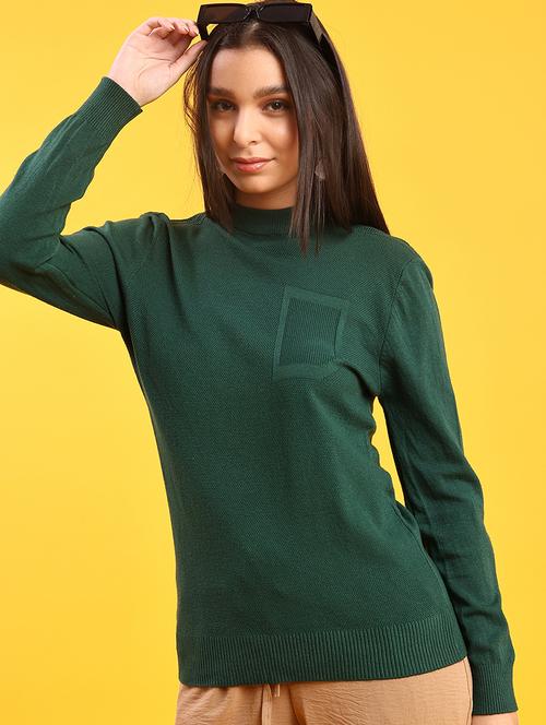 women self design long sleeve regular fit pullover  - 22170430 - Very Small Image - 1