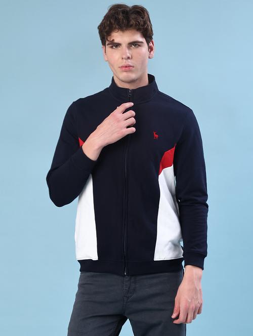 men color block long sleeve regular fit sweatshirt - 22170460 - Very Small Image - 1