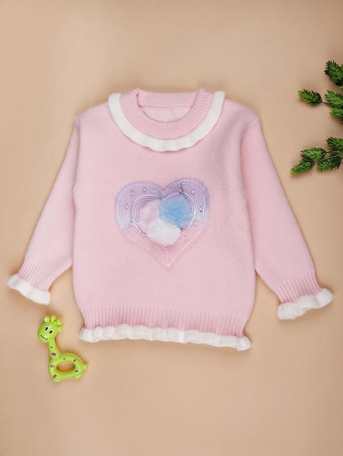 girls self designed long sleeve sweater - 22170729 - Very Small Image - 1