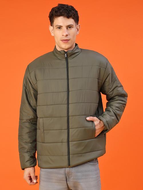 men solid long sleeve lightweight puffer jacket - 22171107 - Very Small Image - 1