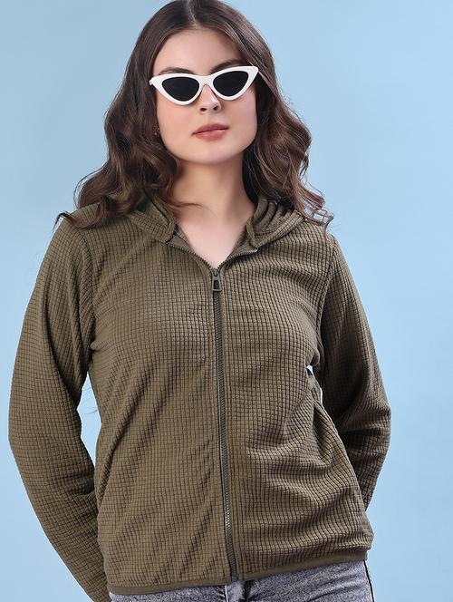 women plain long sleeve hooded sweatshirt - 22171141 - Very Small Image - 1