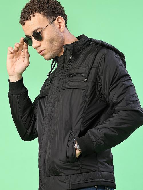 men solid long sleeve lightweight bomber jacket - 22171300 - Very Small Image - 1