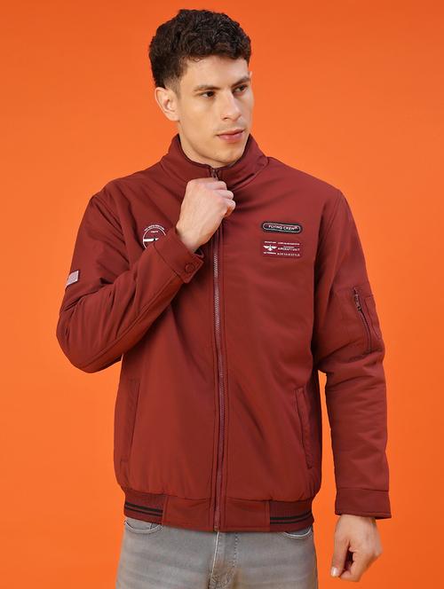 men solid long sleeve lightweight bomber jacket - 22171645 - Very Small Image - 1