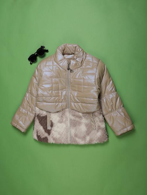kids solid long sleeve quilted jacket - 22171667 - Very Small Image - 1