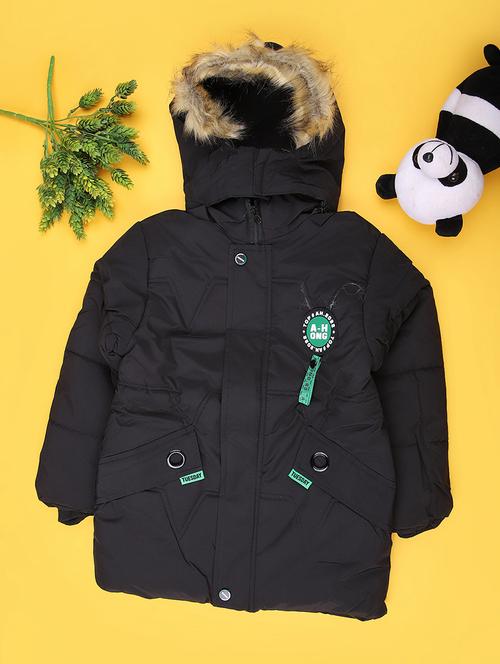 boys solid long sleeve quilted jacket - 22171683 - Very Small Image - 1