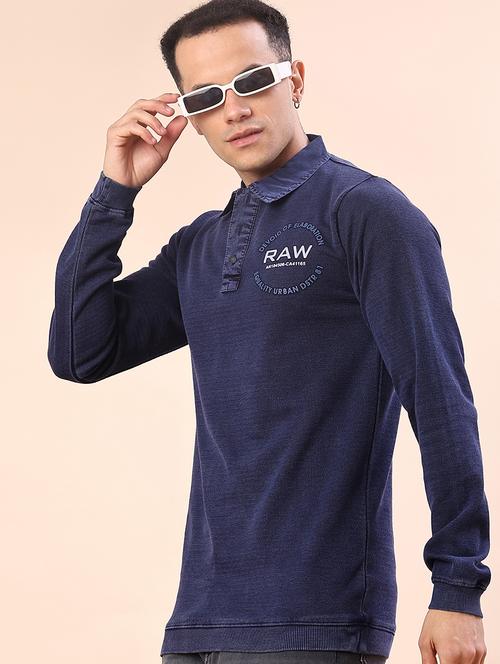 men solid long sleeve polo t-shirt - 22172041 - Very Small Image - 1