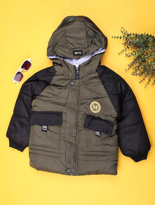 kids long sleeve hooded quilted jacket - 22172141 - Very Small Image - 1