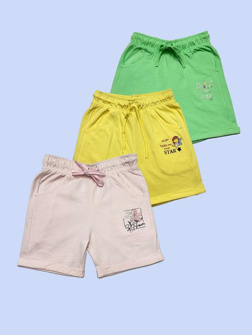 boys pack of 3 mid rise shorts - 22174720 - Very Small Image - 1