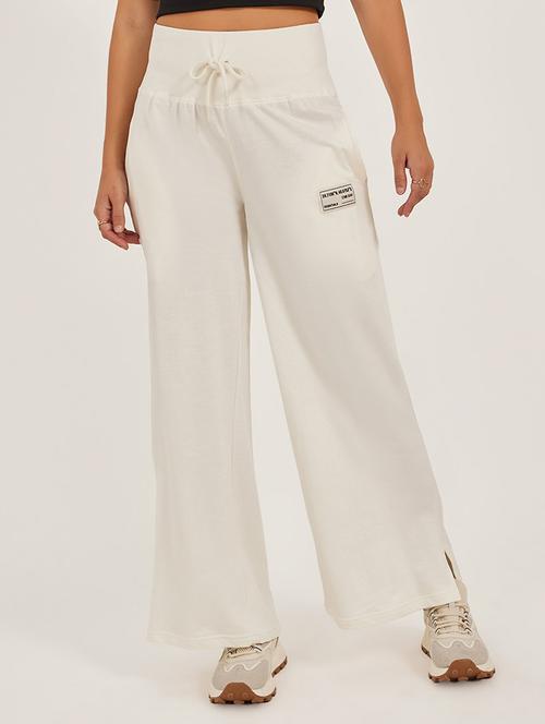 women solid high rise track pant - 22174787 - Very Small Image - 1