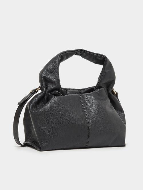 women black solid handbag - 22176750 - Very Small Image - 1