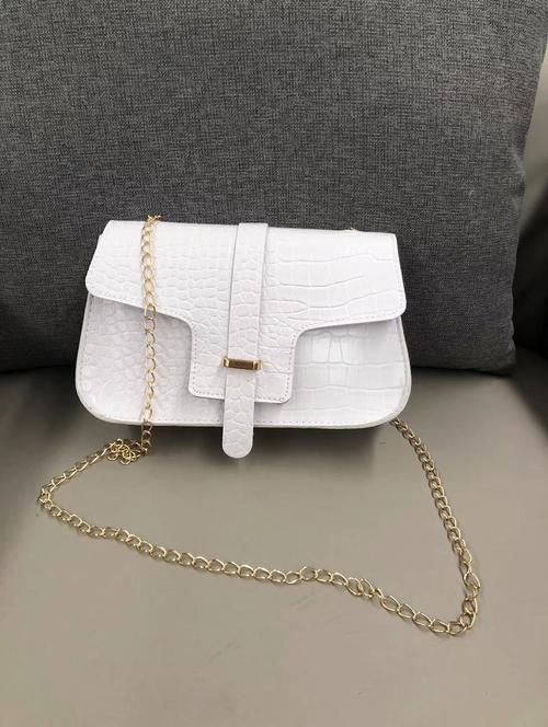women white solid handbag - 22176761 - Very Small Image - 1