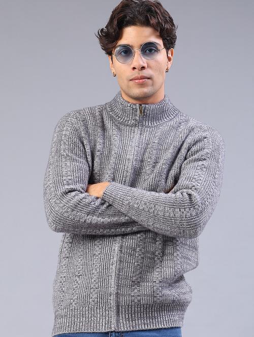 men self design long sleeve regular fit cardigan - 22176911 - Very Small Image - 1