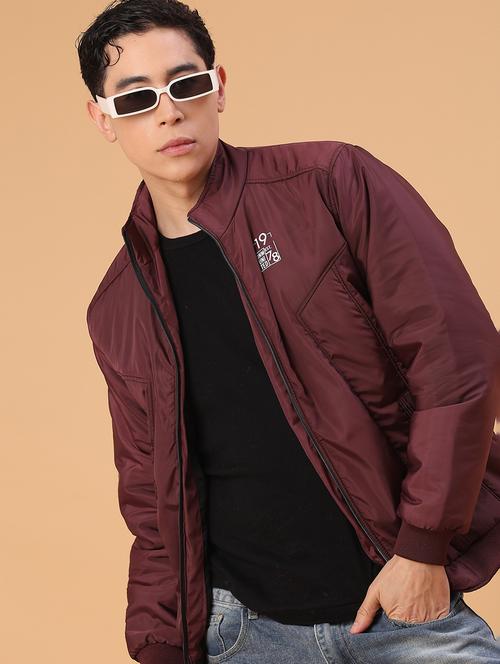 men solid long sleeve lightweight bomber jacket - 22178264 - Very Small Image - 1